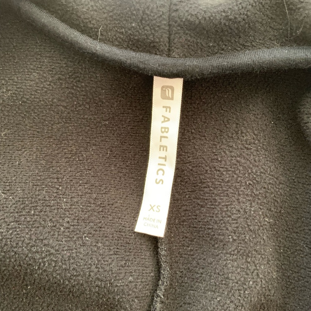 Fabletics Eugenia coat women’s XS Black Open Front Cardigan capsule - Picture 5 of 10
